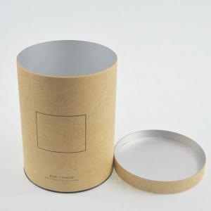 Quality Decorative ODM Service Linen Texture Candle Tube Packaging wholesale