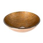 Countertop Tempered Glass Sink Hot Melt Countertop Brown Colour