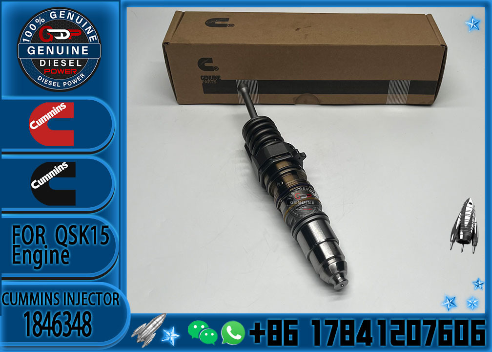 Genuine And New Diesel Fuel Injector 1846348 5634701 4030346 for Cummins QSX15 Diesel Engine