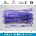 Custom Transparent Purple PVC Luggage Tag Loop Holder Accessory