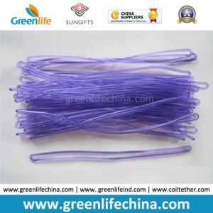 Quality Custom Transparent Purple PVC Luggage Tag Loop Holder Accessory wholesale