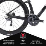 Double thru axle Savadeck Gravel Bike Black Grey lightweight 9.5kg
