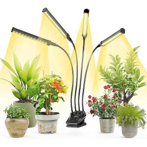 Quality Full Spectrum 4 Head LED Clip Grow Light 96W Black For Indoor Room wholesale