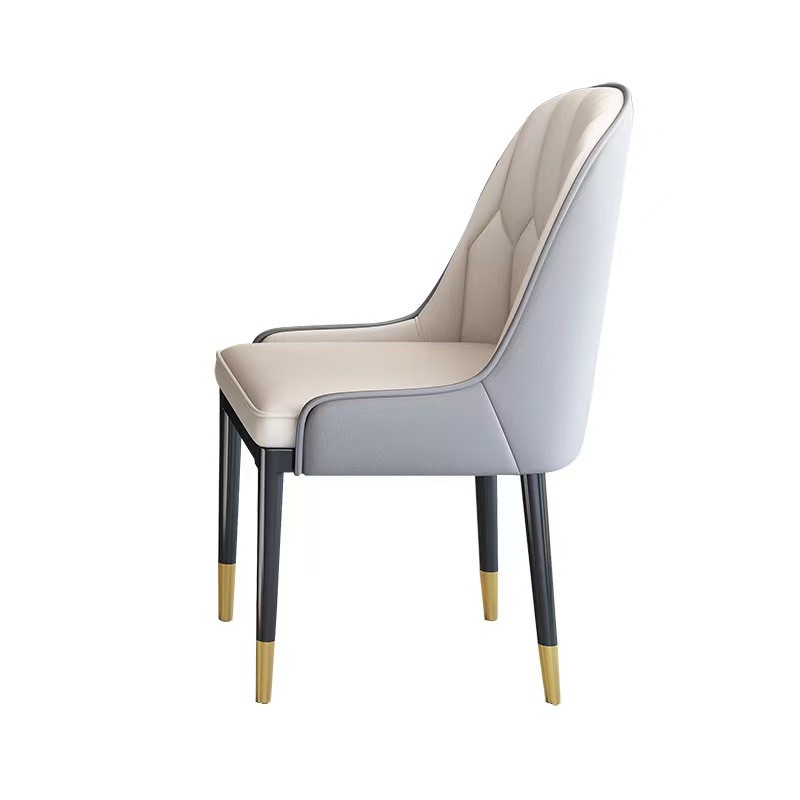 Stainless Steel Marble Dining Table Chair Sets With Velvet / PU Seat