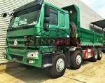 Hydraulic 50 - 60 Ton Dump Truck , HOWO 8x4 Strengthened Quad Axle Dump Truck