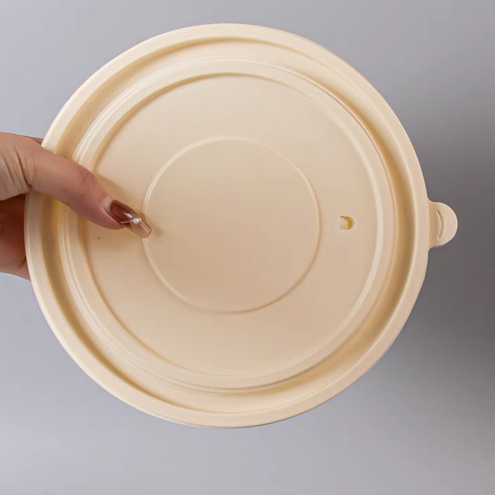 Disposable Blister Noodles Biodegradable Container Round Eco Friendly Bowl