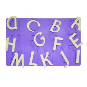 Quality OEM Silicone Letter Cake Molds Fondant English Learning Alphabet Cake Mould wholesale