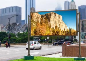 Quality Waterproof P8 Giant Outdoor LED Screens High Brightness Single Pillar Type wholesale