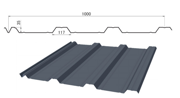 H400 Beam Housing Thickness 0.45mm Roof Panel Machine