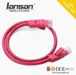 High quality Copper Cat6 UTP Patch Cord 10/100/1000Mbps Transfer Rate