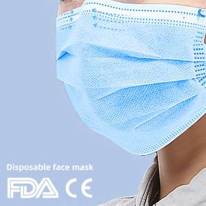 Quality 2020 Hot Sale daily protection mask 3-ply disposable face mask with FDA CE wholesale