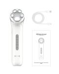 Facial Microcurrent Beauty Device Electric EMS Face Clean Toning Red Blue Light