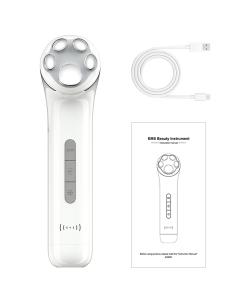 Quality Facial Microcurrent Beauty Device Electric EMS Face Clean Toning Red Blue Light Rejuvenation Lift Remove Wrinkles Machine wholesale