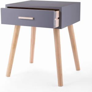 Quality Space Saving Scandinavian Nightstands Assembled Bedside Tables Compact Size wholesale