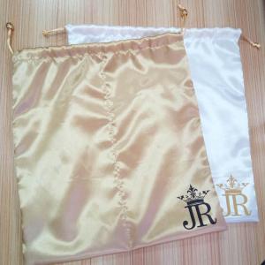 Quality Large Satin Drawstring Bag Lightweight For High Heeled Shoes Screen Printing wholesale