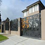 Powder Coated Aluminum Yard Gates Fencing Aluminium Front Gate Security
