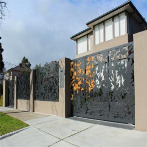 Quality Powder Coated Aluminum Yard Gates Fencing Aluminium Front Gate Security wholesale