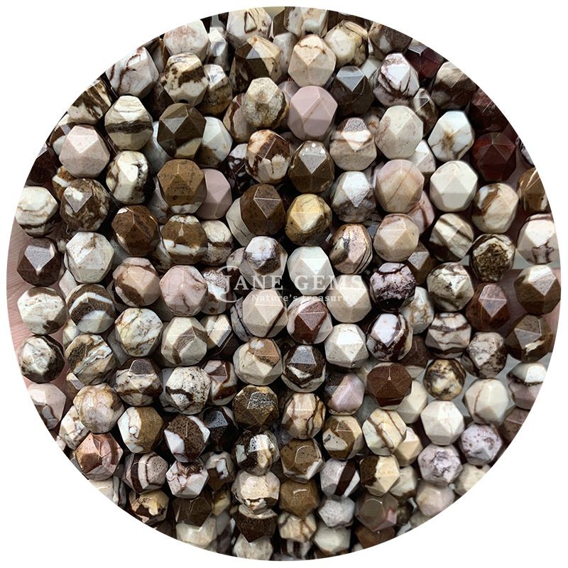 Wholesale Natural Crystal Gemstone Faceted Beads Faceted Loose Stone Bead Accessories Rhombus Bead Spacer for Jewelry