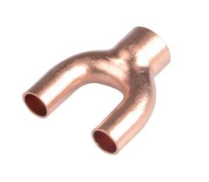 Quality Red Cross Y Shape Tee Refrigeration Copper Reducing Tees Copper Fittings wholesale