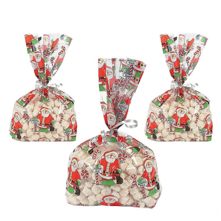 Christmas Party Favor Treat Bags Food Grade Safe For Packing Candies