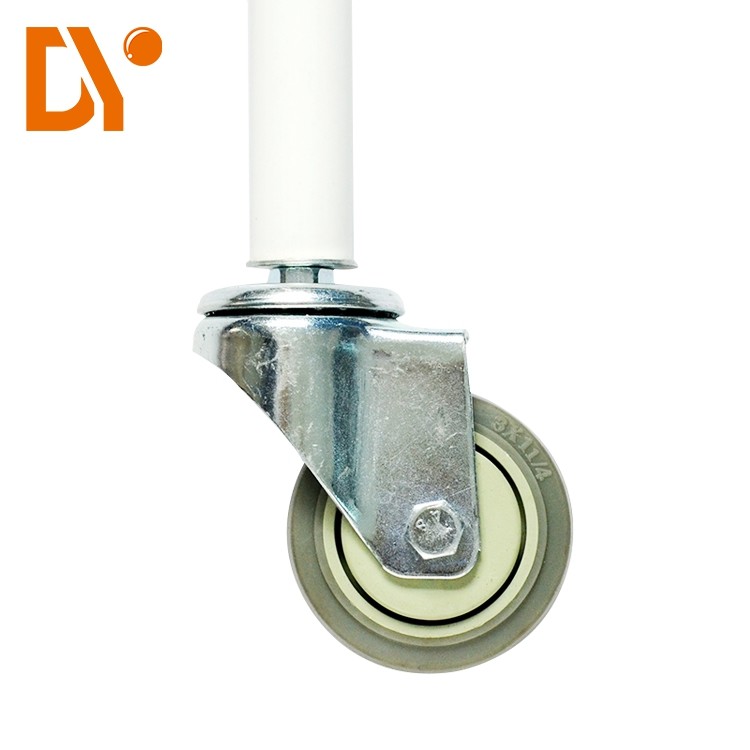Universal Heavy Duty Caster Wheels , 4 Inches Nylon Caster Wheels White Color