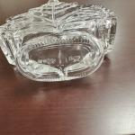 Glass Collar 50ml Empty Maple Leaf Shaped Crew Top Glass Bottle 100ml Mini Glass