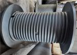 Customized Steel Material Lebus Grooved Rope Drum Galvanized For Industry Winch
