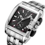 40mm Square Quartz Watches ODM Japan Movt Quartz Watches For Men OEM