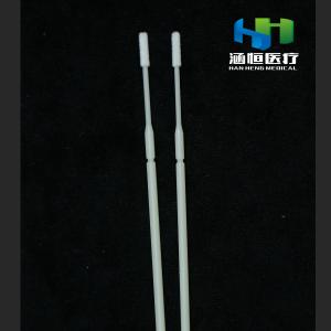 Quality White Sterile Nasopharyngeal Flocked Swab For Laryngopharyngeal wholesale