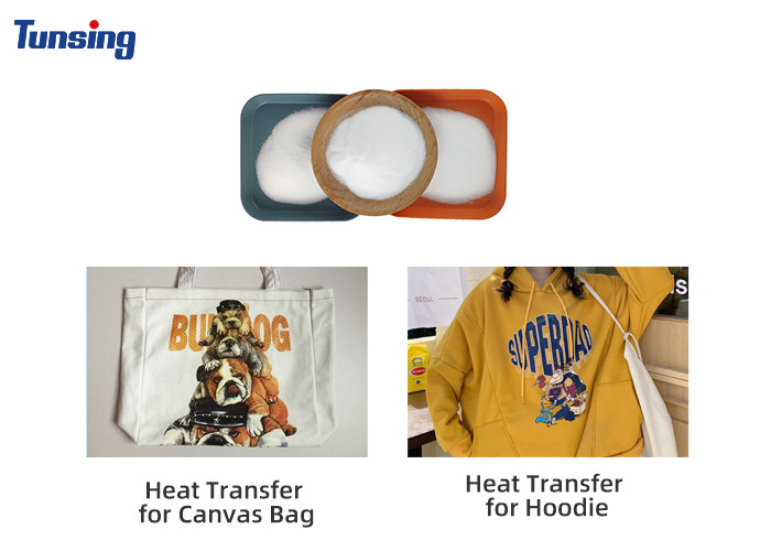 DTF Print 80-200 Micron Polyurethane White Tpu Heat Transfer Dtf Powder Hot Melt Adhesive Powder