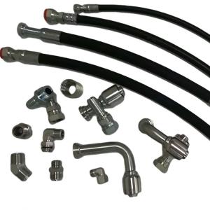 Quality 9000 Interlock Pipe Excavator Parts Pump Air Clamp Oil Adapter Hose Fitting Sae Flange 90 Degree Elbow For Hydraulic wholesale