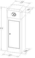 Car Barrier Arm Gates / Automatic Barrier Gate with Folding Boom