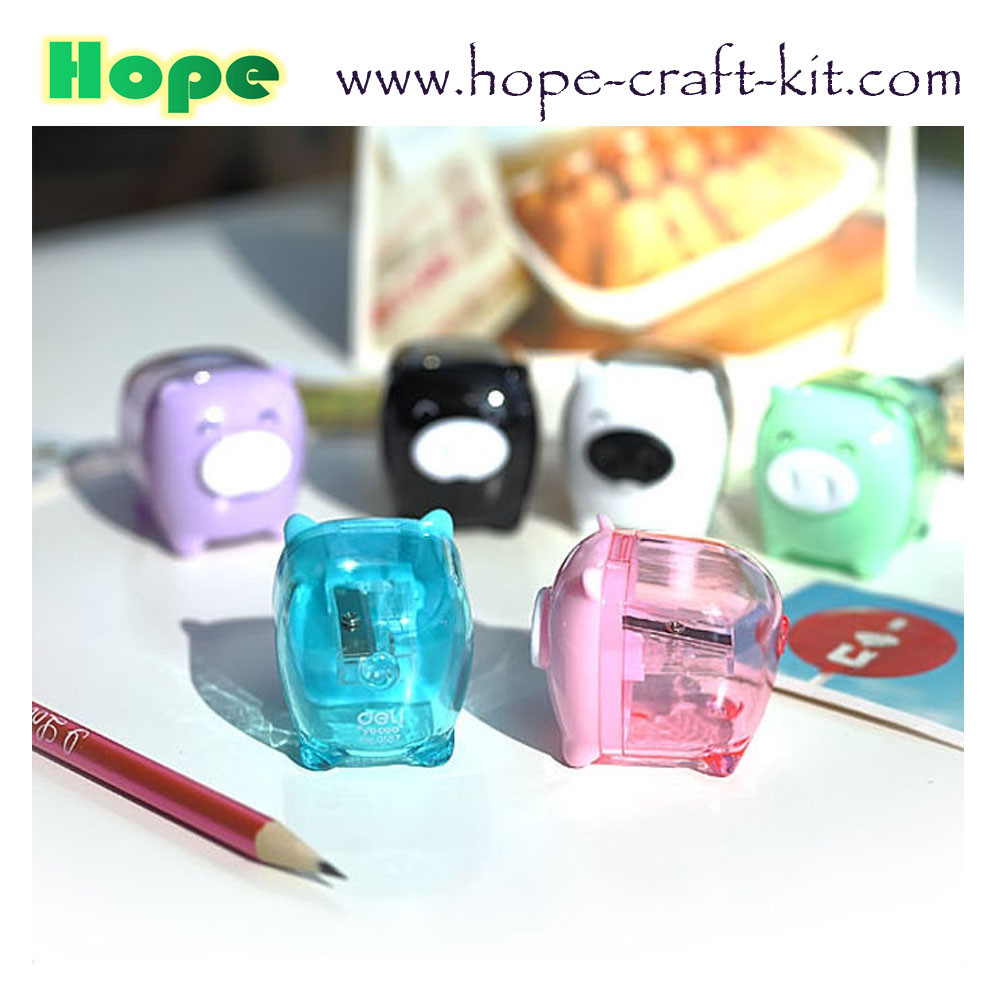 Various Colors Manual pencil sharpener 3.5cm Kids Children Stationery Supplies Animal Mini Piggy Piglet Dinosaur