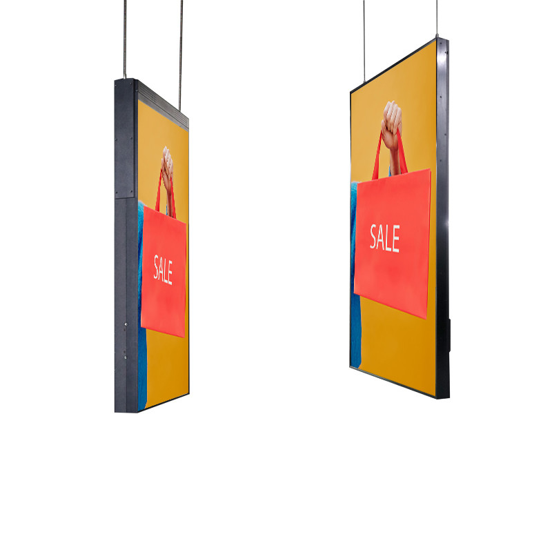43/49/55/65/75 Inch Hanging Window Display 4k Hd Resolution