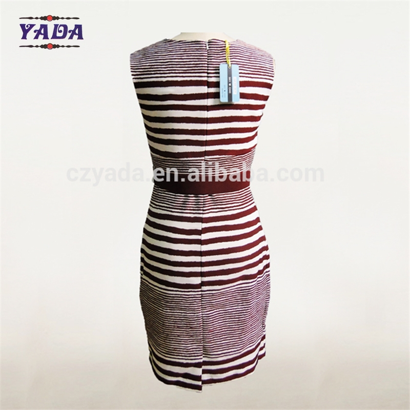 Stripe plain cotton designs office sexy woman korean fashion summer long dress western dresses names for ladies