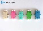 Duplex LC Fiber Optic Cable Adapter Blue Beige Green Aqua Violet Color
