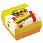 Customized Disposable Cardboard Burger Boxes Fast Food Grade for Restaurants