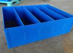 PP Blue Plastic Dividers Box Anti Pressure Lightweight Corrugated Plastic