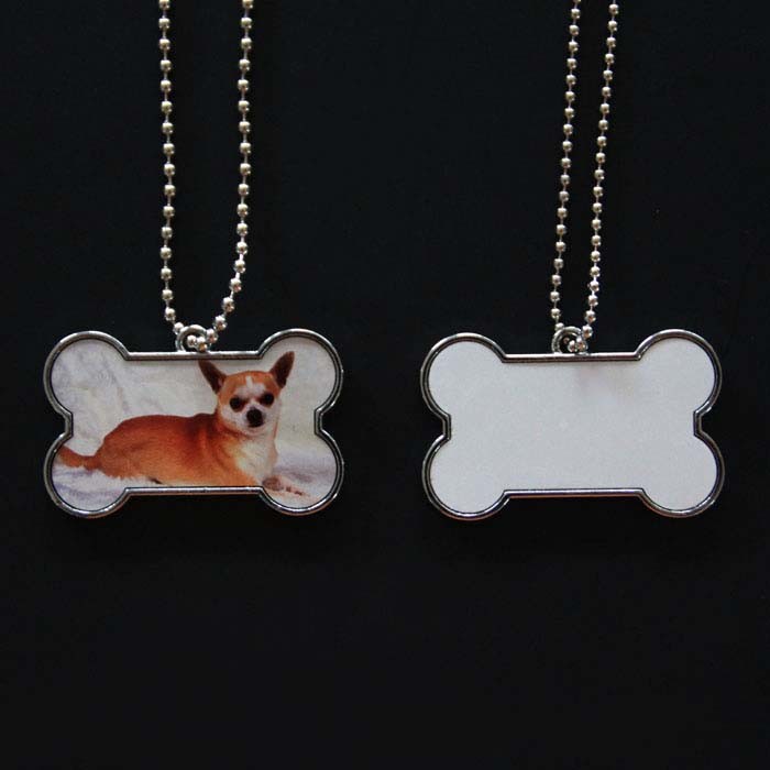 Personalized Double Sided Metal Sublimation Dog Tags For Sublimation Photos Printing