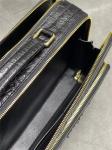 Exotic Alligator Leather Zipper Closure Men's Portfolio Bag Working Briefcase