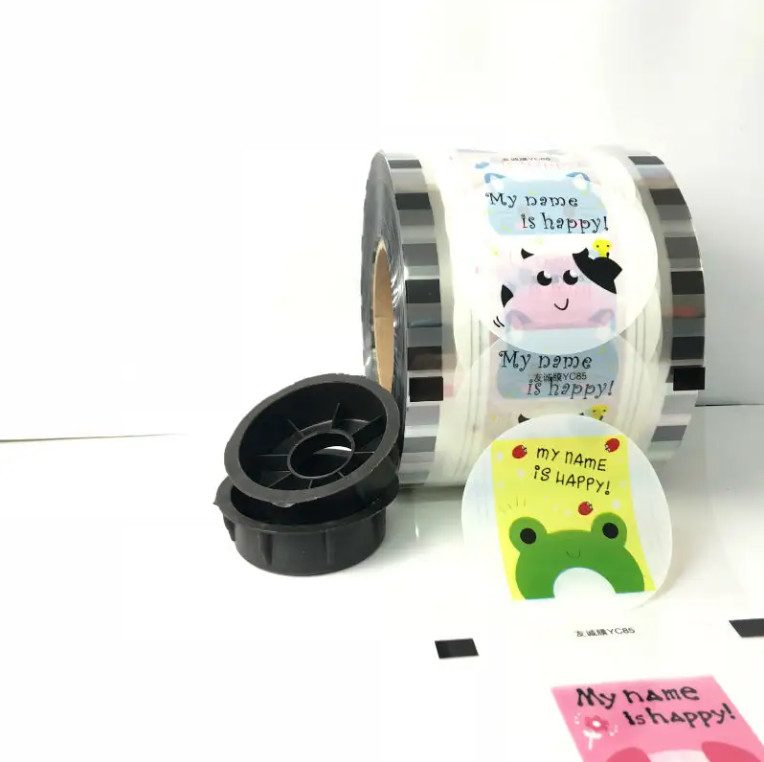 Custom Clear Boba Tea Cup Packaging Roll Plastic Bubble Sealing Film For Coffee Wine Soda Mineral Water Whisky