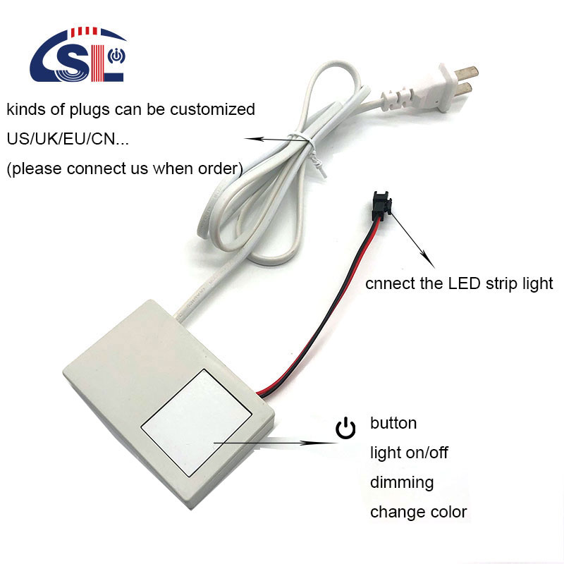 Customized Integrated Mirror Touch Dimmer Switch for Bathroom Smart Mirrors 12V 1A 12W