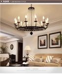 Vintage Elegant Black Crystal Chandelier Lustre Crystal Lighting(WH-CI-141）