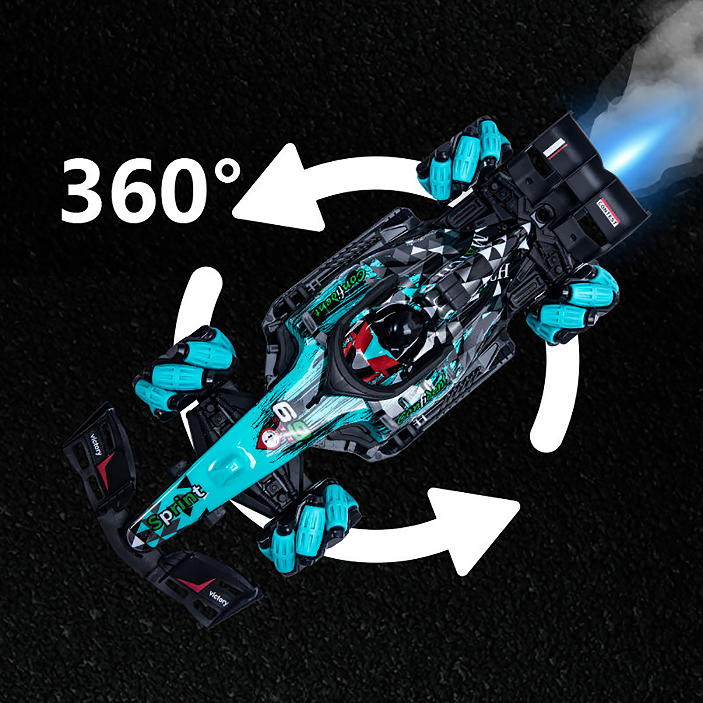 Control Channels 9 Channels GW 13 M3B Remote Control Car Toys Auto Gesture Sensing Car Toy Spray Show Remote Control Car
