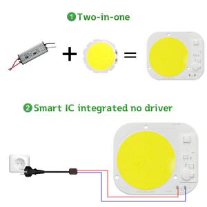 Quality Round 50W LED Chip High Power Driverless Full Spectrum AC220V wholesale