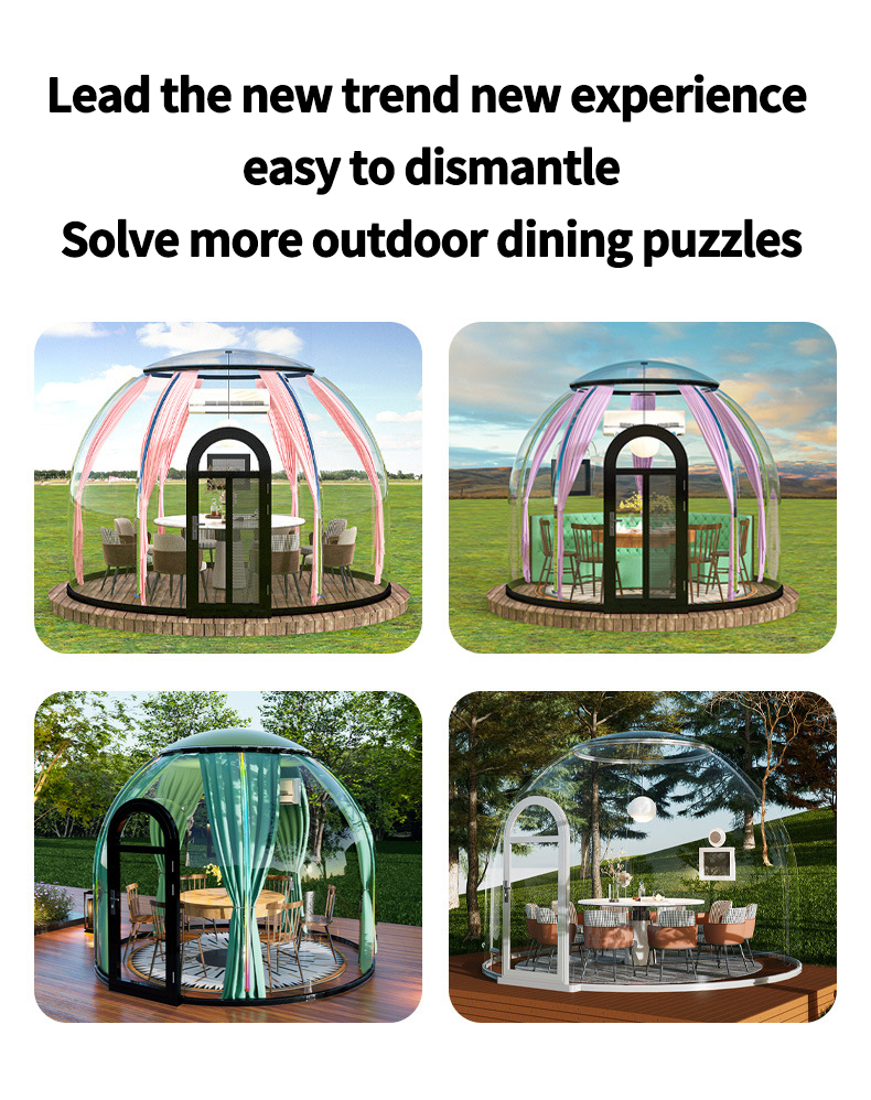 Outdoor sun and rain protection homestay automatic tent no dead Angle view PC star room camping