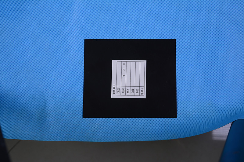 C161 Black high gloss Palm print backing sheet