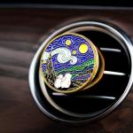 Custom Logo Car Air Fresheners Car Perfume Vent Clip Vanilla, Lemon Fragrance