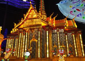 Quality Real Proportion XianTao Elderly Handmade Lantern Display Birthday Festival wholesale