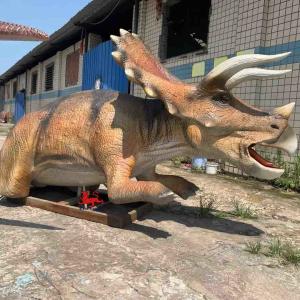 Quality Jurassic World Dinosaur Theme Exhibitions Realistic Animatronic Dinosaur Triceratops Model wholesale
